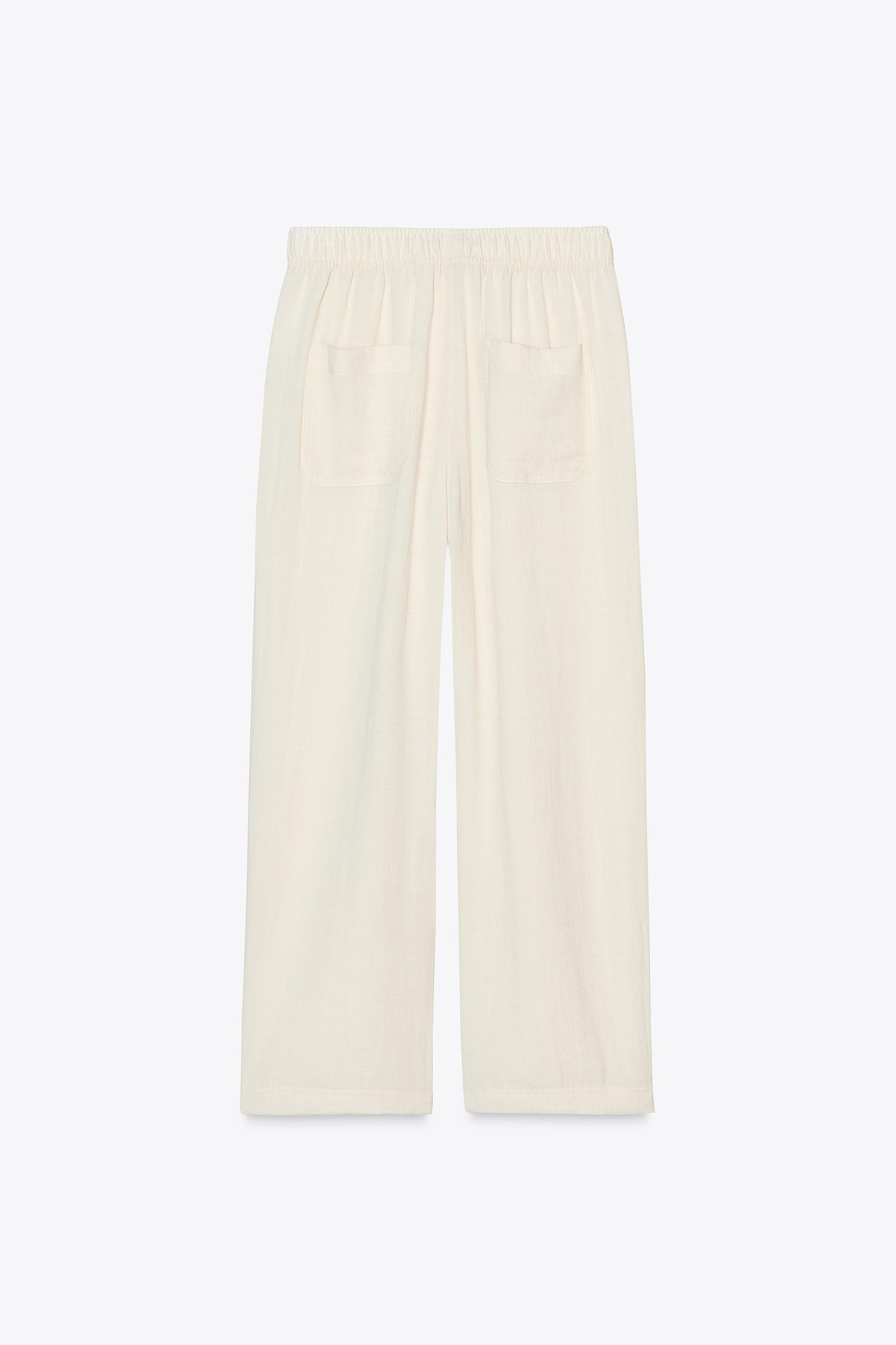 PANTALON RUSTIQUE À TAILLE ÉLASTIQUE